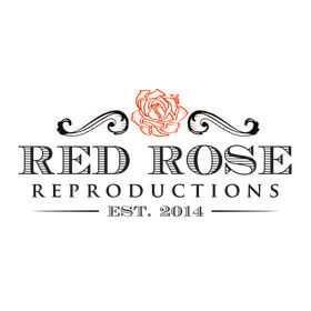 red rose reproductions woodoworking logo